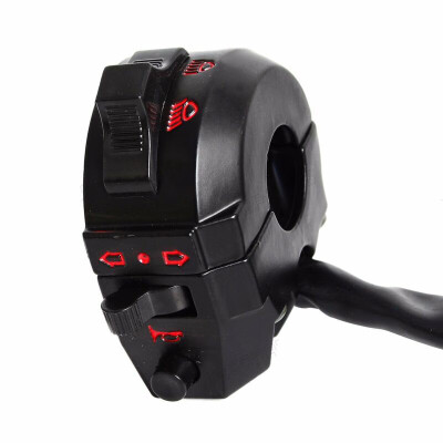 

Black Motorcycle Handlebar Switch Control Beam Turn Signal Horn Accessory Parts