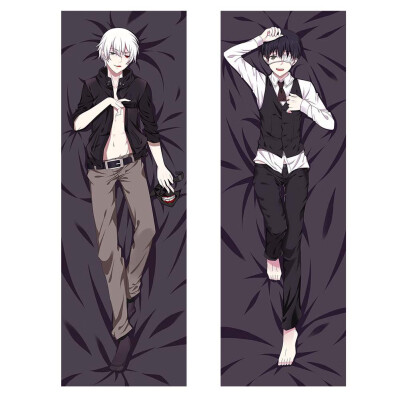 

Anime Dakimakura Tokyo Ghoul Kaneki Ken Male BL Pillow Case Cover Hugging Body