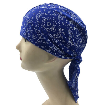 

1Pc Cotton Paisley Skull Cap Motorcycle Biker Durag Head Wrap For Unisex Women Men