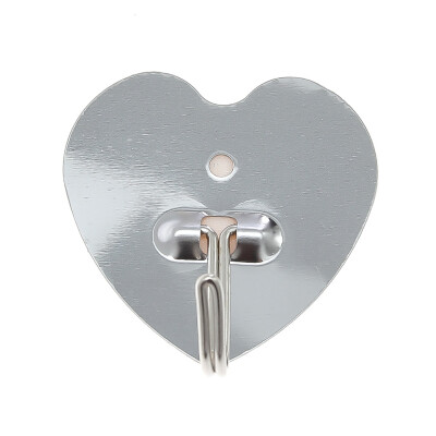 

Self Adhesive Heart Shape Hooks Stainless Steel Coat Towel Rack Holder UK