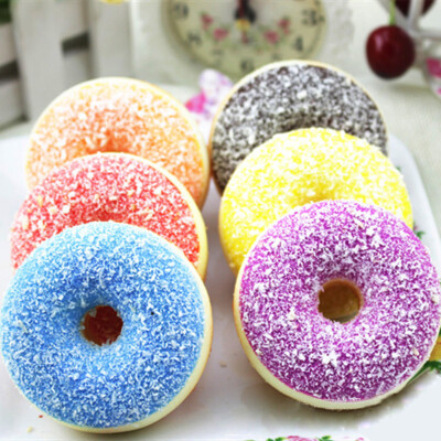 

YIWULASquishy Squeeze Stress Reliever Soft Colourful Doughnut Scented Slow Rising Toys