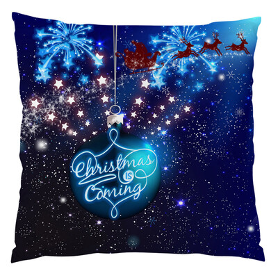 

Tailored Happy Christmas Cushion Cover Square Pillow Case Home Decor