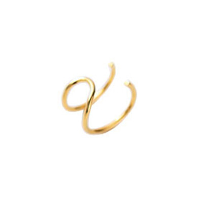

Simple U-shaped Double Man Without Ears Earrings