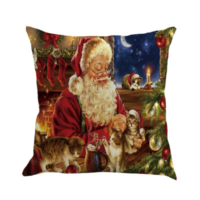 

Tailored Christmas Pillow Cover Pillowcases Decorative Sofa Cushion Cover 45x45cm