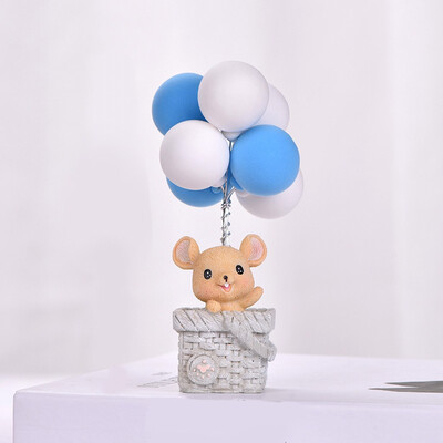 

Siaonvr Dollhouse Miniature Scene Model Mouse Balloons Decoration Pretend Play Toy