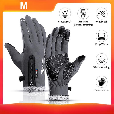 

Kyncilor Winter Warm-Keeping Gloves Anti-Skidding Water-Resistant Screen-Touching Gloves Polar Fleece Outdoor Cycling Sports Glove