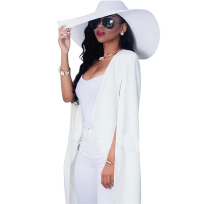 

Woman Blazers Fashion Personality Slim Cardigan Suit Commuter Double-sided Woolen Irregular Long Ladies Blazer