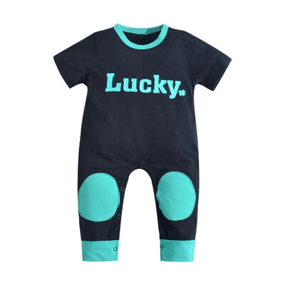 

Fashion Summer Baby Boy Girl Newborn Jumpsuit Short Sleeve Cotton Rompers 0-24 Months Rompers Baby Clothes