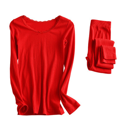 

Cotton Long Johns Women For Winter Sexy Women Thermal Underwear Suit Women Body Slim Ladies Intimate Sets Female Pajamas Warm