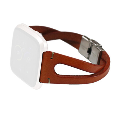 

〖Follure〗Replacement Leather Wristband Band Strap Bracelet For Fitbit VersaVersa Lite