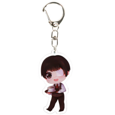 

Anime Tokyo Ghoul Keychain Key Chain Acrylic Pendant Anime Accessories Cartoon Key Ring-in Key Chains