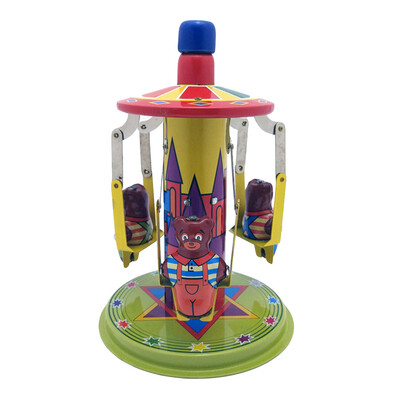 

YIWULATinplate Nostalgic Kids Toy Photography Prop Rotary Table