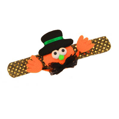 

Unique Hat Pumpkin Bats Patterns Children Glowing Wristband for Dancing Party Dressing Prop