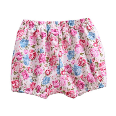 

Children Girls Shorts 2018 New Summer European&American Style Baby Floral Shorts Children Bread PP Pants For 12 Months-4T