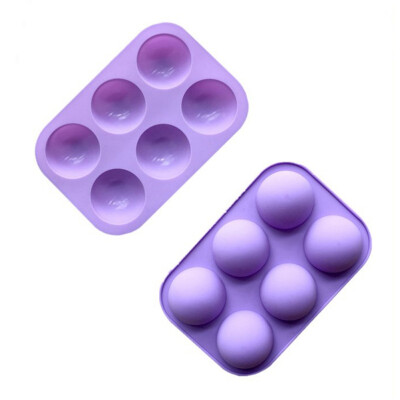 

6 Holes Silicone Baking Mold 3d Half Ball Sphere Mold Chocolate Cupcake Cake Mold Diy Cake Pastry Decorating Tools Accessories