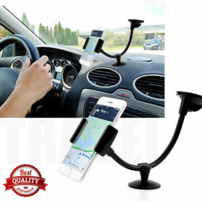 

360°Rotatable Car Windscreen Suction Cup Window Mount Phone Holder Bracket Stand