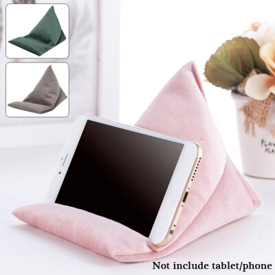 

Velvet Lazy Phone Triangle Pillow Tablet Cushion Bean Bag Stand for Tablets Kindle Phone