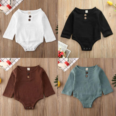 

US Baby Kids Boys Girls Infant Romper Jumpsuit Bodysuit Cotton Outfit Set 0-2Y