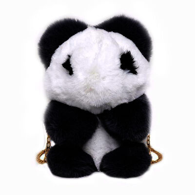 

Cartoon cute plush summer shoulder messenger bag soft sister student mobile phone bag new panda girl mini bag