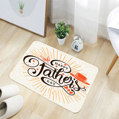 

Toponeto Fathers Day Comfort Square Flannel Kitchen Non-slip Mat 40x60CM