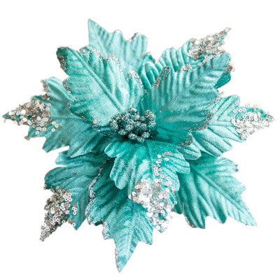 

Home Decoration 25cm Handmade Sequined Velvet Artificial Dried Flower Christmas Home Party Decoration
