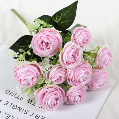 

Camellia Rose Flower Living Room Decoration Simulation Fake Flower Festive Party Supplies Artificial Decorations