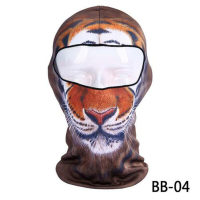 

Outdoor Motorcycle Full Face Mask Animal Thin Cycling Sport Protection Gear 3D