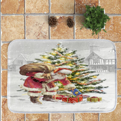 

Tailored Christmas Festival Entrance Door Bathroom Mat Indoor Bath Decor