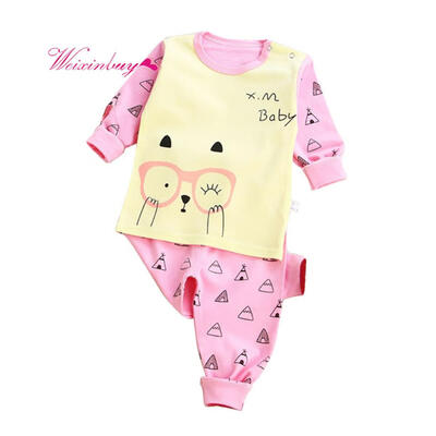 

Children Clothing Set Baby Girl Underwear Autumn Long Sleeve Cartoon T-shirt Pants Fashion Boy Clothes Set Children Clothing