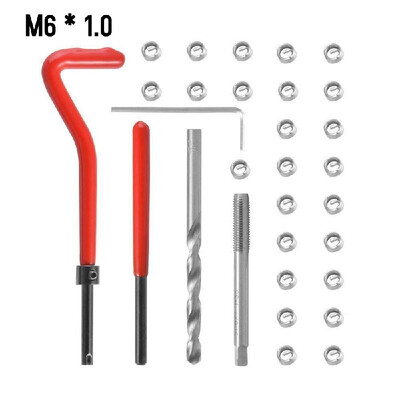 

15Pcs Metric Thread Repair Insert Kit M5 M6 M8 M10 M12 M14 Helicoil Car Pro Coil Tool M14 15