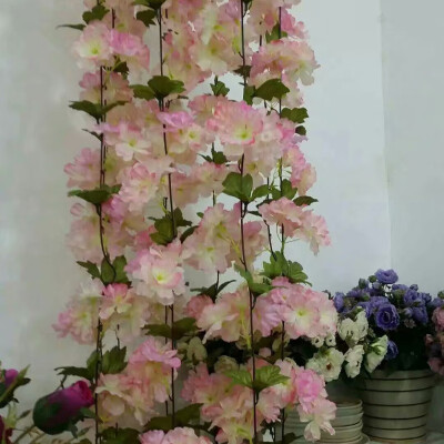 

Artificial Sakura Vine Jellyfish Flower Home Garden Wedding Decoration Artificial Flowers Rattan