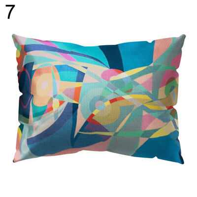 

Colorful Stripe Car House Pillow Case Cushion Cover Sofa Bed Car Office Decor