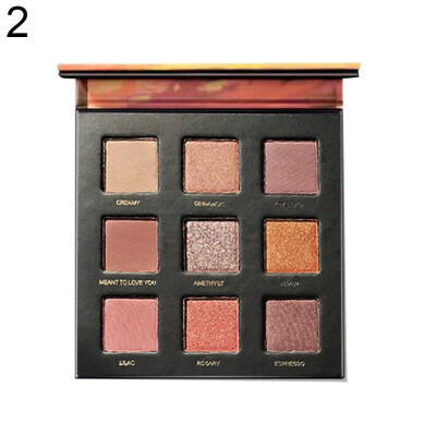 

Waterproof 9 Colors Glitter Eyeshadow Palette Matte Non Smudge Eye Cosmetics