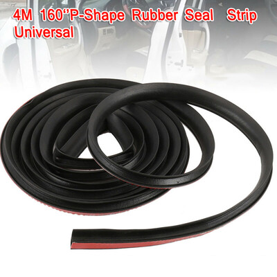 

4M P-Shape Rubber Weather Seal Hollow Car Door Strip Weatherstrip Universal