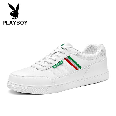 

Playboy PLAYBOY fashion sports&leisure shoes mens low-top tie wild DA75167 white green 39