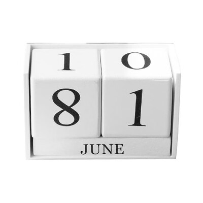 

Wooden Calendar Home Decoration Ornaments Living Room Desktop Display Perpetual Calendar Photography Props