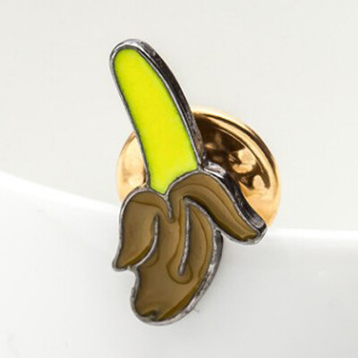 

1pc Lovely Bohemia Fruits Collar Pin Corsage Cartoon Expression Brooch Pins New
