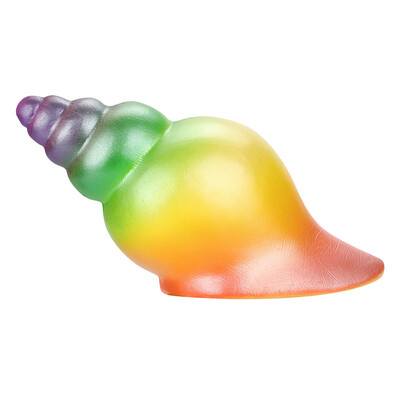 

YIWULA15cm Poo Rainbow Conch Relieve Anxiet Squeeze Slow Rising Fun Toy Gift