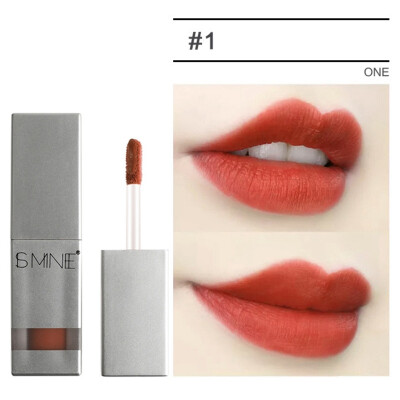 

Women Sexy Red Lipstick Moisturizing Waterproof Long-Lasting Matte Lip Gloss High-Grade Silver Tube Lip Glazed Makeup 2019