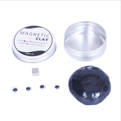 

DIY Magnetic Slime Intelligent Hand Slime Fluffy Polymer Clay Magnet Plasticine Stress Relief Toys Rubber Mud Creative Kids Gift