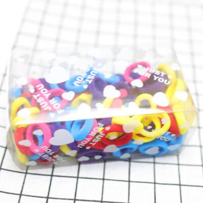 

Pack Of 100 Small Terry Elastic Tiny Ponytail Hair Band Holder Hair Ties Mix Colors