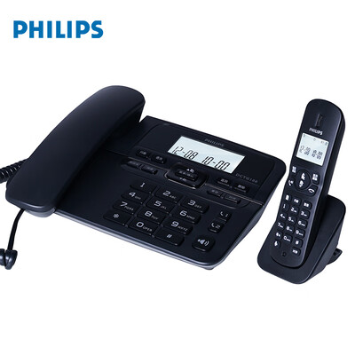 

Philips PHILIPS cordless telephone wireless landline machine home office home one-touch dial dual hands-free DCTG188 black