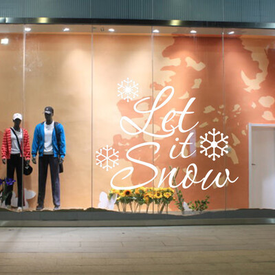 

Tailored Christmas Let It Snow Window Wall Sticker Decorative Removable Wall Sticker