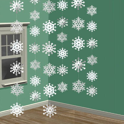 

Gobestart 1 Set Christmas Snowflake String Decorations