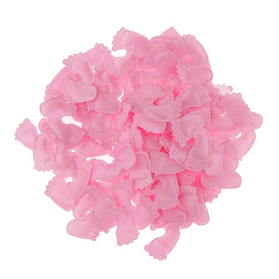 

100pcspack Baby Shower Confetti Table Party Sprinkles Birthday Footprint Pacifier Baby Bib Style Boy Girl Baby Shower Decor
