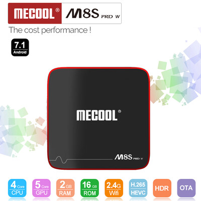 

MECOOL M8S PRO W Smart Android 71 TV Box Amlogic S905W Quad Core H265 HDR10 Mini PC 2GB 16GB DLNA WiFi LAN HD Media Player US