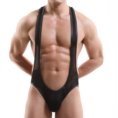 

Tailored Mens Sexy Underwear Straps Mesh Breathable Comfort Conjoined Sexy Underpant