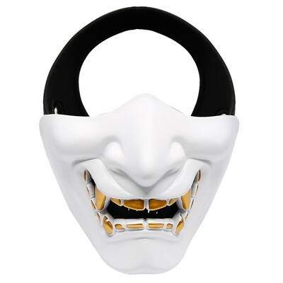

Tailored Half Face Mask Cosplay Samurai Halloween Party Festival Ideal Mask