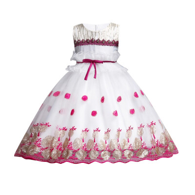 

Summer Flower Girl Dress Ball Gowns Kids Dresses For Girls Party Princess Girl Clothes For 3-14 Year Birthday Dress