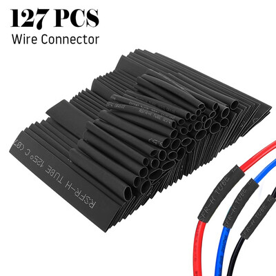 

127Pcs Heat Shrink Tubing Wire Wrap Assortment Set Electrical Connection Cable